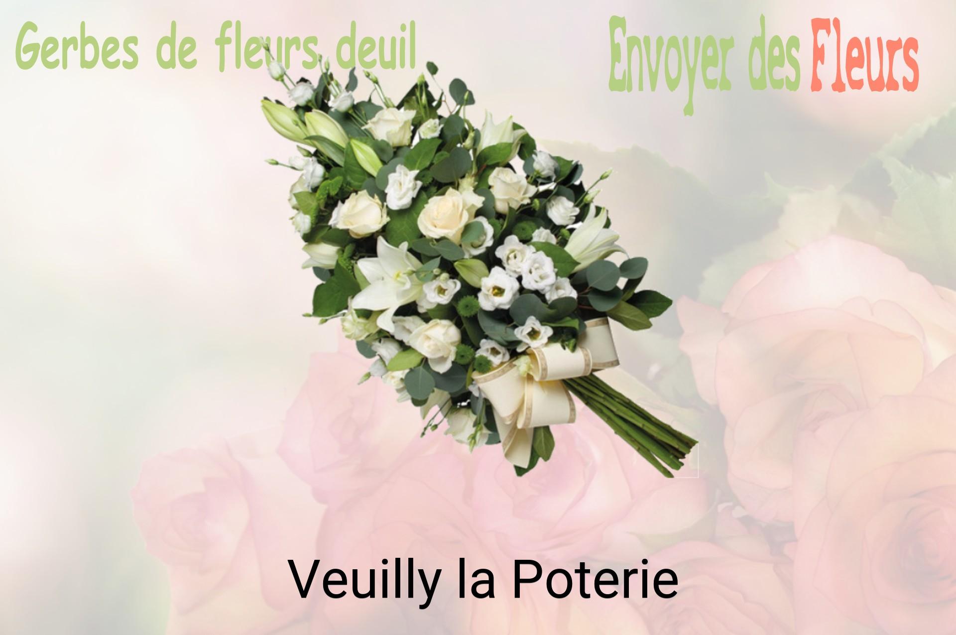 Gerbe de fleurs de deuil livrée à Veuilly-la-Poterie